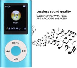 Dailygoody - Mp3-speler - Draagbare Muziekspeler - Lossless Geluid - Blauw - Ideaal voor Kinderen en Studenten - Perfect voor Sport en Wandelen — thumbnail 4