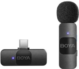 BOYA BY-V10 (V2.0) Zwart Microfoon met bevestigingsclip — thumbnail 1