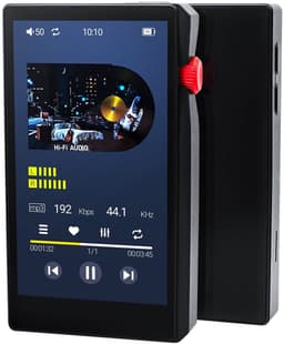 MP3 Speler HiFi met Bluetooth/Wifi - 64GB + 256GB SD Kaart - 3.5inch TFT - DSD256 Audio - C8 - Zwart — thumbnail 1