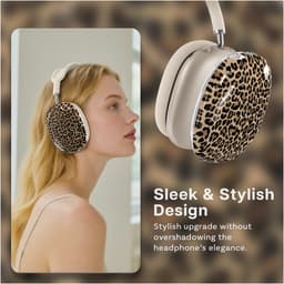 MMOBIEL Beschermhoes voor AirPods Max Hoofdtelefoons – Zachte TPU Oorschelpen Beschermhoes – Anti-Kras Beschermende Cover – Panter — thumbnail 4