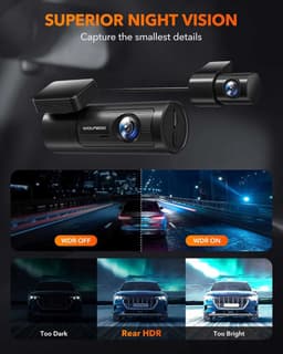 Wolfbox i05 4K Wifi Gps 2CH 32gb dashcam - Wifi met App - Parkeermodus - 4K + Full HD resolutie - Gps - 32gb Micro SD kaart - stijlvolle dashcam voor auto — thumbnail 5