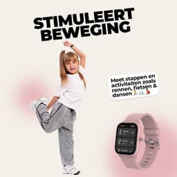 Denver Smartwatch Kinderen - Bellen/SMS/Whatsapp - Voor Android & iOS - Stappenteller - Slaapactiviteit - Hartslag, Bloeddrukmeter, Sportmodus - SWK120RO — thumbnail 4