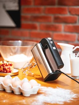 Handmixer met 800 W en 3 Functies | Keukenmachine in Zwart/Zilver — thumbnail 5
