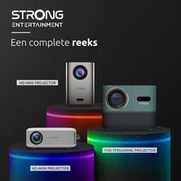 STRONG - MIRA 1 - Smart Beamer Google TV - Full HD 1080P - Projector van 40” tot 150”- Bluetooth - Wifi - Chromecast - Netflix/Disney+/Prime/Youtube — thumbnail 2