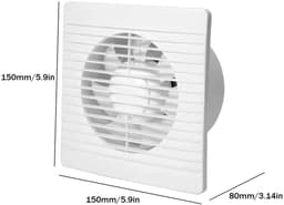 WiseGoods Premium Badkamer Ventilator - Toilet Accessoires - Ø100mm - Zeer Stil 35dB - Ventilatoren - Accessoires Wonen - Wit — thumbnail 3