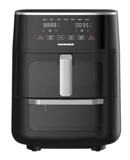 Heinner Dubbele Heteluchtfriteuse – 1500–1850W – 11L Totale Capaciteit – 6L + 5L – Airfryer Oven – Digitaal Display – Touchbediening – 10 Programma’s – Sync Cook & Sync Finish – Zwart — thumbnail 1