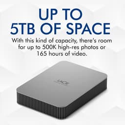 Externe Harde Schijf - Draagbare Opslag - Data Back-up - Gemaakt van Gerecycled Materiaal - 4TB - Zilver — thumbnail 5