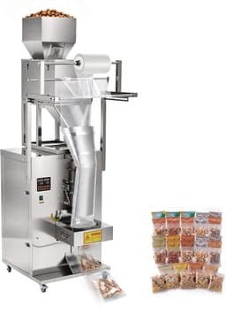 VEVOR Poederverpakkings- en Vulmachine, Volledig Automatische Vulmachine, 10-999 G. Intelligent Wegen, Vullen en Verpakken, Roestvrij Staal, Vrijstaand Model, Ideaal voor Noten, Zaden, Koffiebonen, Specerijen en Granen — thumbnail 1
