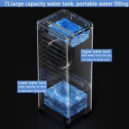 Draagbare Airconditioner - Mobiele Airco Luchtkoeler - Ruimte Koelen - 4-in-1 Functionaliteit - 25m² - Koud-warm — thumbnail 4