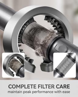 HS01 reinigingsborstel voor haardroger, krulborstel, Airwrap originele accessoires, deel 969760-01 (zilver) — thumbnail 4
