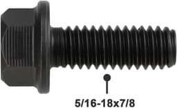 SnelShoppen - 4 Stuks Grasmaaier Spindel Schroef 5/16-18x7/8" Precisie Bevestigingsschroeven voor Toro, Hoogwaardig Metaal, Duurzaam en Corrosiebesten — thumbnail 3