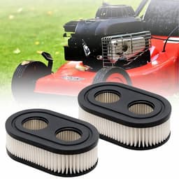 Dailygoods- Luchtfilter 2 Stuks - Grasmaaier Onderdelen - Hoogwaardig Kunststof - Ovale Luchtfilter - Duurzaam en Sterk - Verhoogt Motorlevensduur - Motorfilter — thumbnail 1