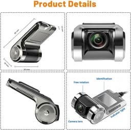 Auto Dashcam - Mini-camera - 170° Groothoek - Nachtzicht - Voor Auto's — thumbnail 2