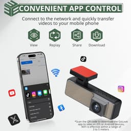 Auto Dashcam - Compact Design - 2K HD Nachtzicht - 24-uurs Parkeermodus - Voor Auto's — thumbnail 4