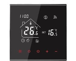 Slimme Thermostaat Wifi - Programmeerbare Thermostaat - Energie Besparen - App Afstandsbediening - 16A/3A - Wit/Zwart