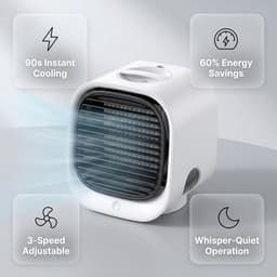 Mini airconditioner - Verdampingskoeler - Watergekoelde airconditioner - Koelventilator - USB airconditioner - Draagbare airconditioner - Koeling- Draagbare airconditioner - Draagbaar - 166*152*142 mm - 300 ml (Roze) — thumbnail 5