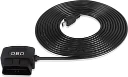 SnelShoppen - OBD2 Power Kabel voor Dashcam, Mini USB OBD2 Aansluiting Hardwired Oplader met Schakelaar - 3.5m 24 Uur Bewaking — thumbnail 1