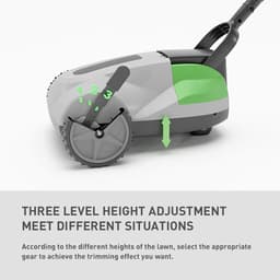 Elektrische Grasmaaier - Gazonmaaier Compact - Gazon Onderhoud - Borstelloze Motor - Tot 50 m² - Zwart — thumbnail 3