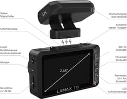 SnelShoppen - Dashcam 4K met GPS, 170° Hoek, G-Sensor, WDR Technologie, Ideaal voor Auto, Verkeerssituaties, Nachtopnamen — thumbnail 3