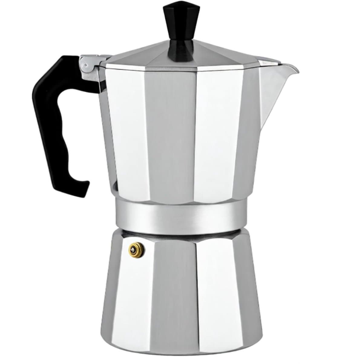 Moka pot - Percolator - Koffiekan- Koffie - Achthoekige moka pot - Koffiepercolator - Espressomachine - Koffiekan voor 6 kopjes - 300 ml - Zilver - Aluminiumlegering — afbeelding 1