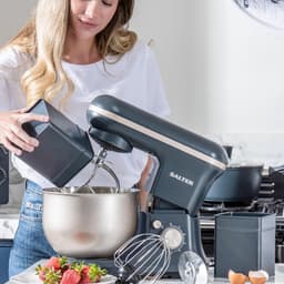 Keukenmachine 1200W met 5L RVS Mengkom – 6 Snelheden & Pulse – Garde, Deeghaak en Menghaak — thumbnail 4