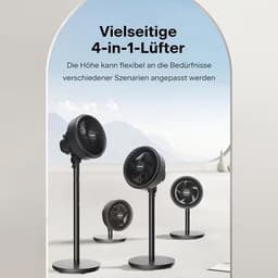 Vloerventilator met luchtcirculatie, 5-blads, 75° kantelbaar en 90° oscillerend. — thumbnail 4