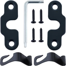 Reparatieset voor zonnewering geschikt voor Jeep Wrangler JK 2018-2022 en Gladiator 2020-2022 met 2 aluminium vizierclips voor eenvoudige montage en duurzame fixatie — thumbnail 3