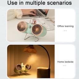 USB-bureauventilator met krachtige luchtstroom, voor thuis, kantoor en slaapkamer — thumbnail 5