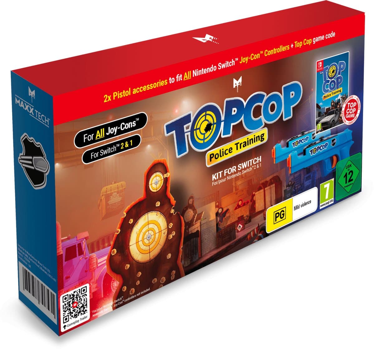 Top Cop Police Training Game & Gun Kit Nintendo Switch 1 & 2 — afbeelding 1