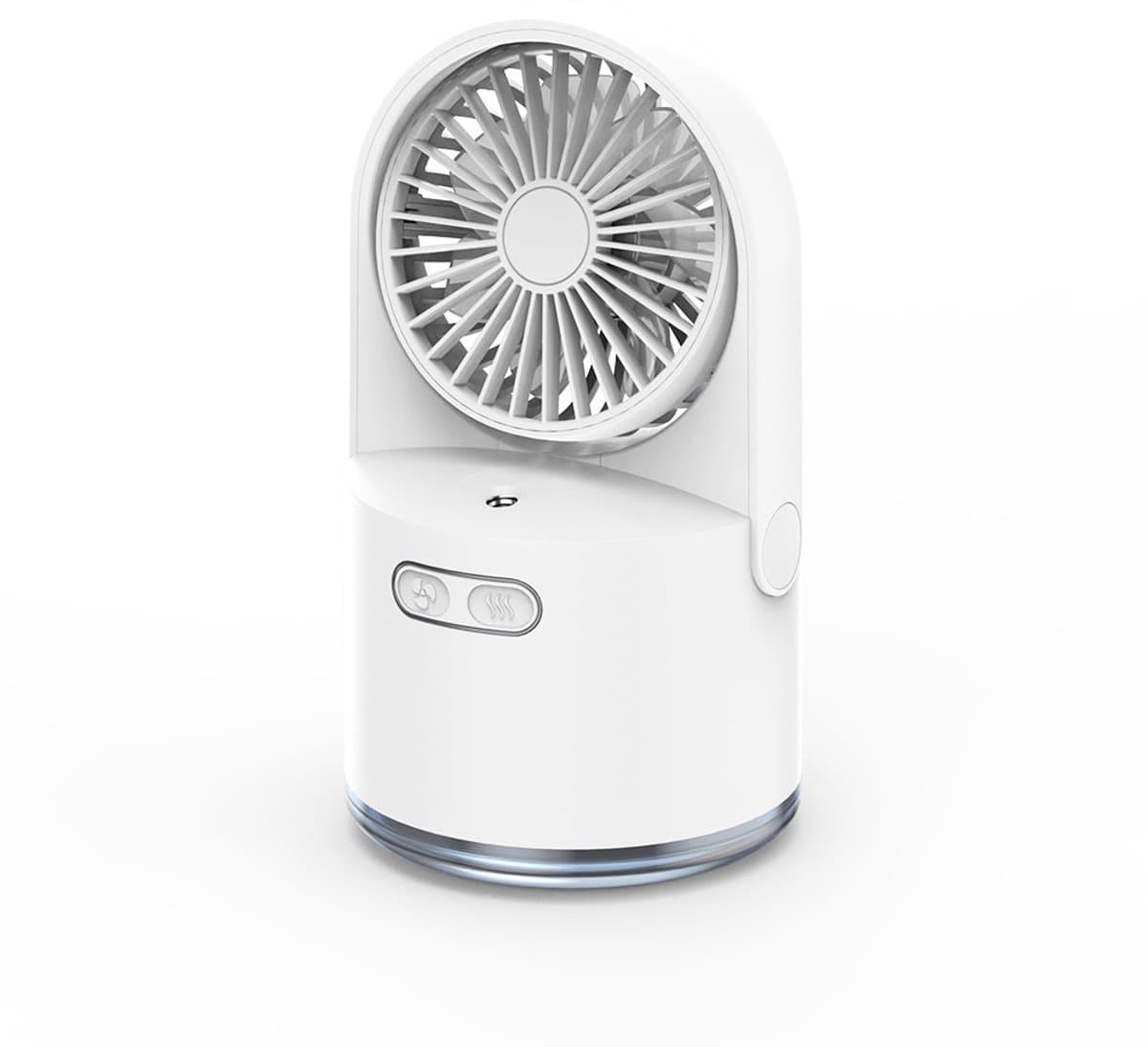 Tafelventilator met verneveling Kleine bureauventilator met vernevelaar en groot waterreservoir van 300 ml — afbeelding 1