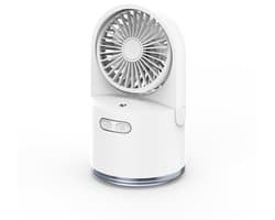 Tafelventilator met verneveling Kleine bureauventilator met vernevelaar en groot waterreservoir van 300 ml