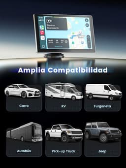 SnelShoppen - Carplay Auto 9 inch Scherm Met 4K Dashcam, Achteruitrijcamera 1080P, GPS Navigatie, Bluetooth 5.0, Spraakbediening, Mirror Link/FM, Incl — thumbnail 2
