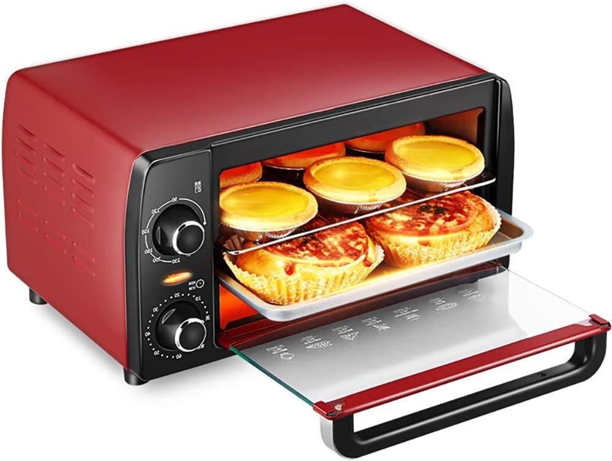 Mini Oven - Compacte Keukenoven - Snel Gerechten Maken - Energiebesparend Design - 12 Liter - Zwart — afbeelding 1