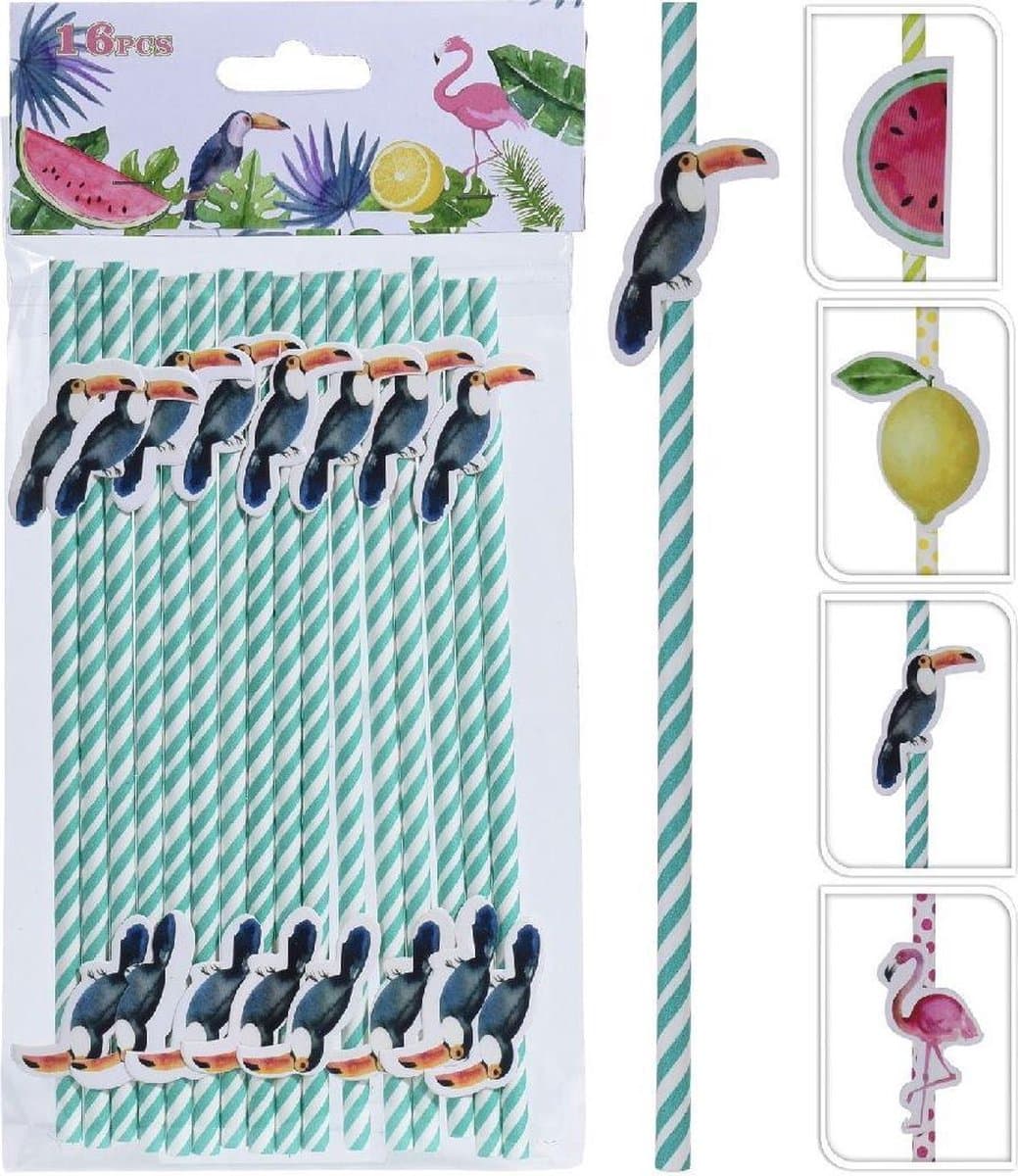 Papieren Rietjes met Figuur — afbeelding 1