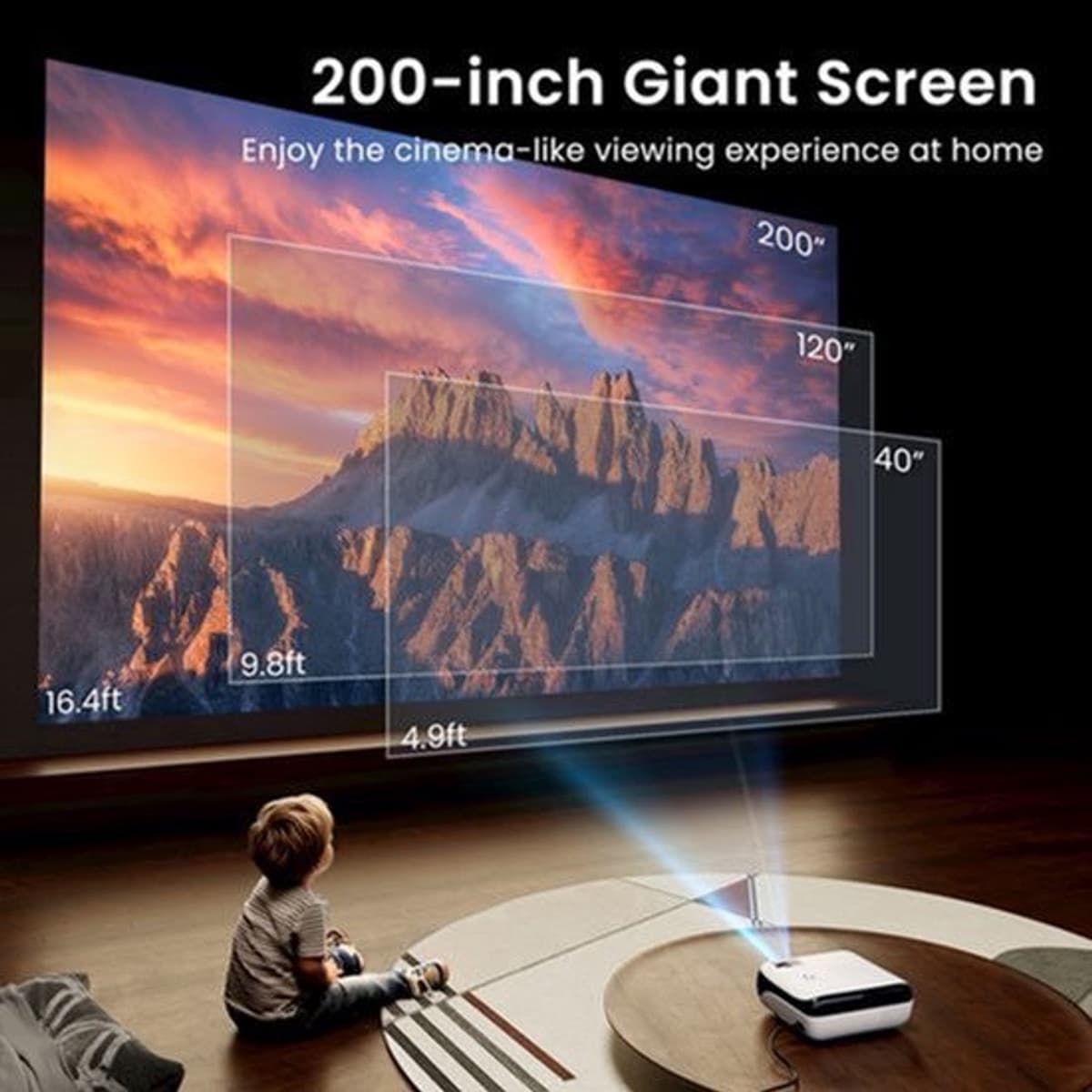 Beamer - Full HD 1080P - Bluetooth - HDMI - Voor Thuisbioscoop En Entertainment — afbeelding 1