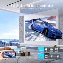 Beamer Android 14 Smart - 1080P Native Resolutie - 400 ANSI Lumen - LED - Draagbaar Voor Thuisbioscoop — thumbnail 3