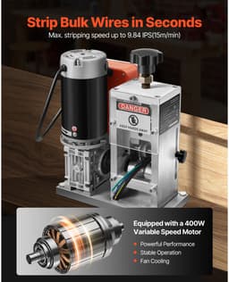 Elektrische Draadstripper 1.5-40 mm - 400W Vermogen - Handheld Stripmachine - Voor Elektronica En Doe-Het-Zelf — thumbnail 5