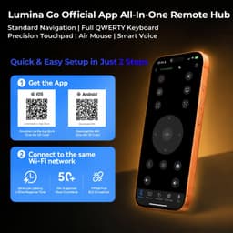 Mini Beamer 1280 x 720 LCD - 4K Ondersteuning - Wi-Fi 6 Bluetooth 5.4 - Compact Draagbaar - Voor Thuisbioscoop Gaming Outdoor — thumbnail 2