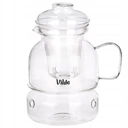 Glazen theepot 1.5L met infuser en waxinelichtje houder — thumbnail 5