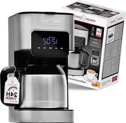 Koffiezetapparaat met timer en thermoskan - verse koffie in de ochtend - dubbelwandige thermoskan roestvrij staal PC KA 1191 — thumbnail 1