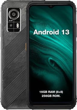 AGM H6, 16,7 cm (6.56"), 8 GB, 256 GB, 50 MP, Android 13, Zwart — thumbnail 1