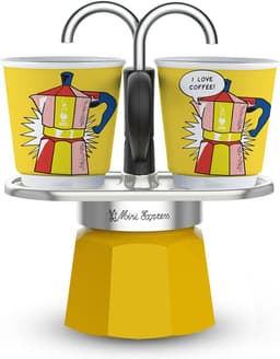Bialetti Mini Express Lichtenstein met 2 kopjes - 2-kops — thumbnail 1
