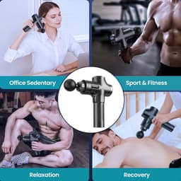 Massage Pistool 30 Snelheden Diep Weefsel - 10 Massage Koppen - Krachtig Antislip Stil Professioneel Elektrisch Handheld Massage Pistool voor ontspannen herstel - LCD aanraakscherm — thumbnail 5