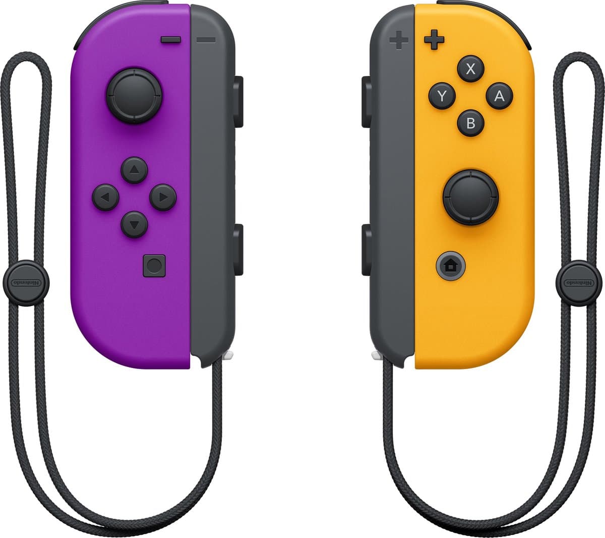 Nintendo Switch Joy-Con Controller paar - Neon Lila en Neon Oranje — afbeelding 1