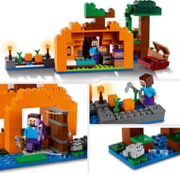 LEGO Minecraft De pompoenboerderij Speelgoed Boerderij Huis Halloween Set met Minifiguren - 21248 — thumbnail 4