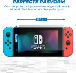 2 Stuks - Tempered Glass Screenprotector Protection Kit geschikt voor de Nintendo Switch - Screen Protector Set - Dual Pack — thumbnail 3