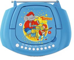 TechniSat DIGITRADIO 1990 - Stereo-boombox met DAB+/FM-radio en CD-speler (Bluetooth-audiostreaming, hoofdtelefoonaansluiting, USB, AUX in, oplaadfunctie, klok, 2 x 1,5 watt uitgangsvermogen) — thumbnail 4