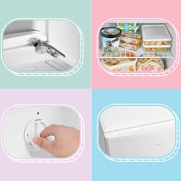 Mini-koelkast 43 l met ijsblokjesvak – compact formaat voor slaapkamer en kantoor — thumbnail 5