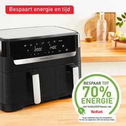 Tefal Dual Easy Fry & Grill Easy Fry Dual EY9018 XXL heteluchtfriteuse met dubbele lades zwart — thumbnail 2
