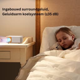 Mini Beamer Smartphone - Projector - Bluetooth - Sets - Beamers - Projectieschermen – Beamerscherm – Home Theater - Inclusief HDMI & USB – Full HD 1080p — thumbnail 5